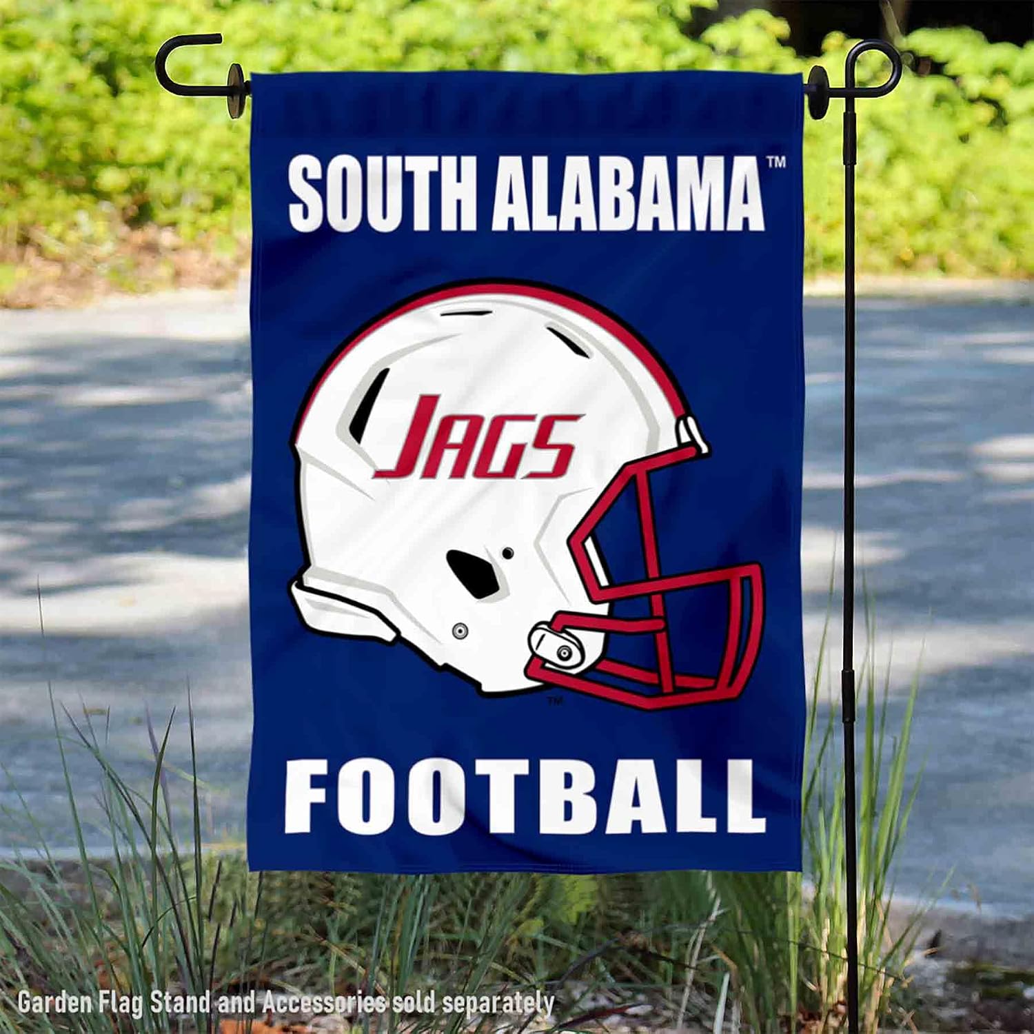 South Alabama Jaguars Football Helmet Garden Yard Flag