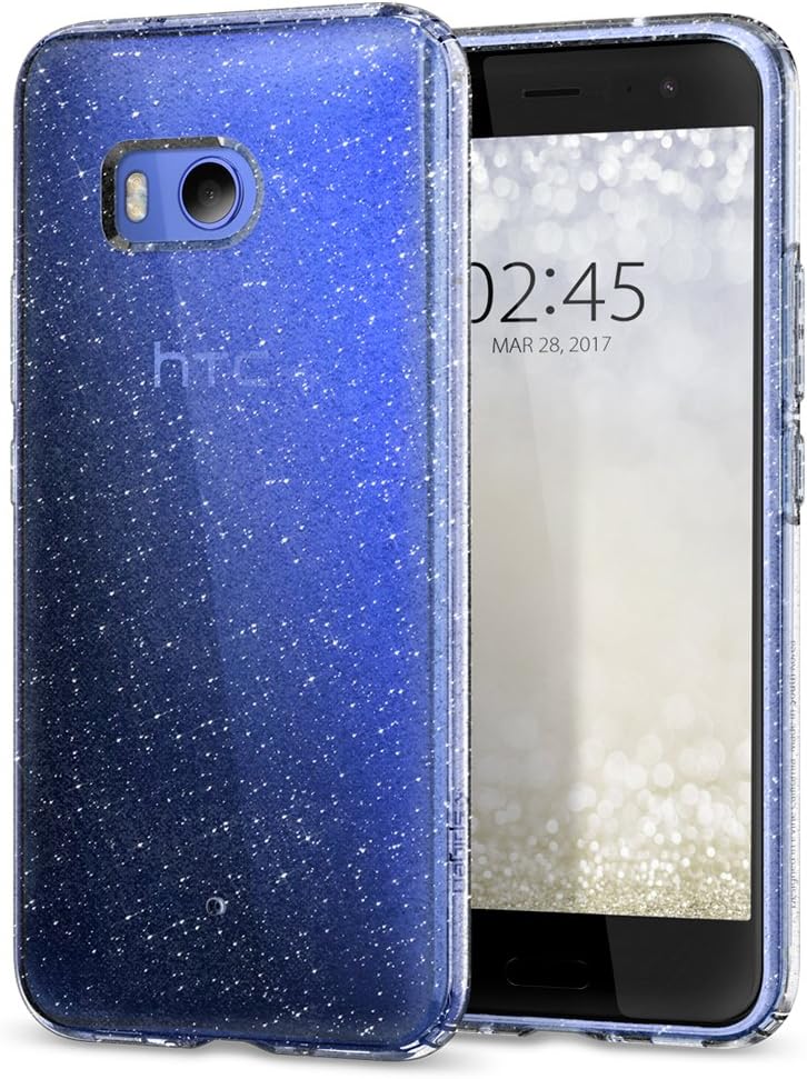 Spigen Liquid Crystal Glitter Designed for HTC U11 Case (2017) - Crystal Quartz