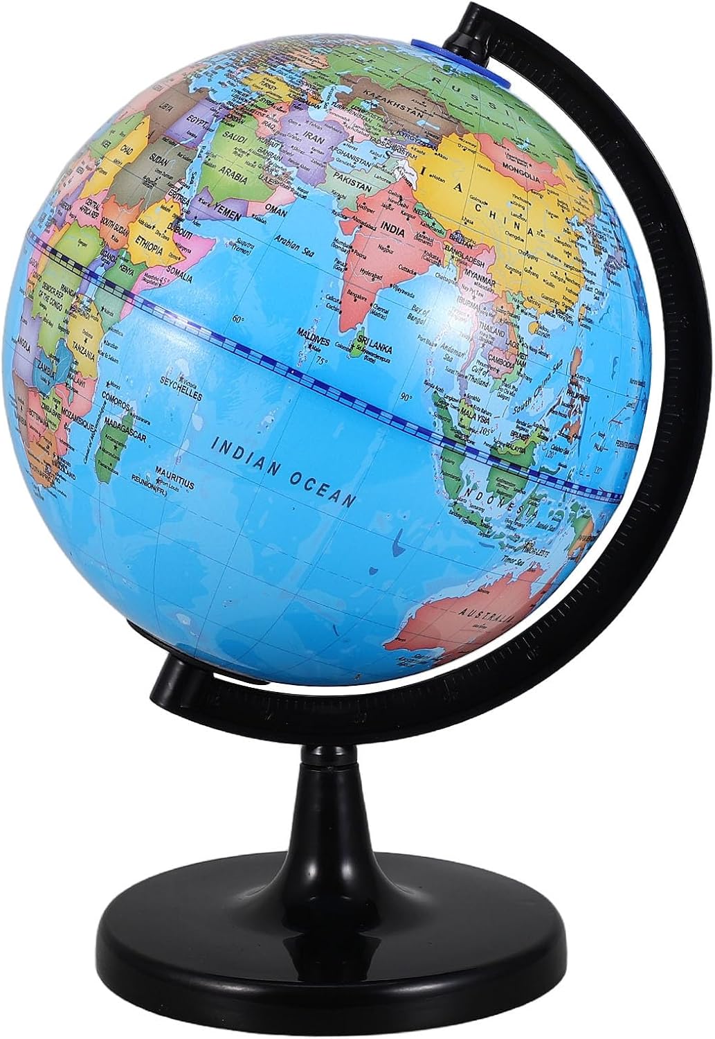 Illuminated World Globe with Stand - 12-Inch Light Up Desk Globes - USB Night Light for Adults Teenagers Classroom Office Education School Geography