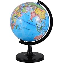 Illuminated Educational World Globe - 360 Degree Spinning Desktop Earth Globe for Adult Teenager Preschooler Classroom Office LED Night Light Lamp 12-Inch