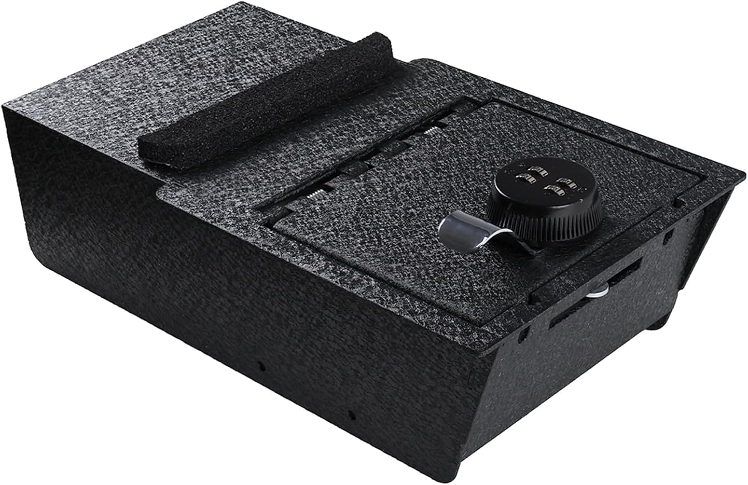 Center Console Gun Safe Vault - KEREN Vehicle Safe Vault Compatible with Tesla Model Y 2021-2024, Anti-Theft High Security Armrest Lock Box with 4-digit Lock with Password Retrieval Key.