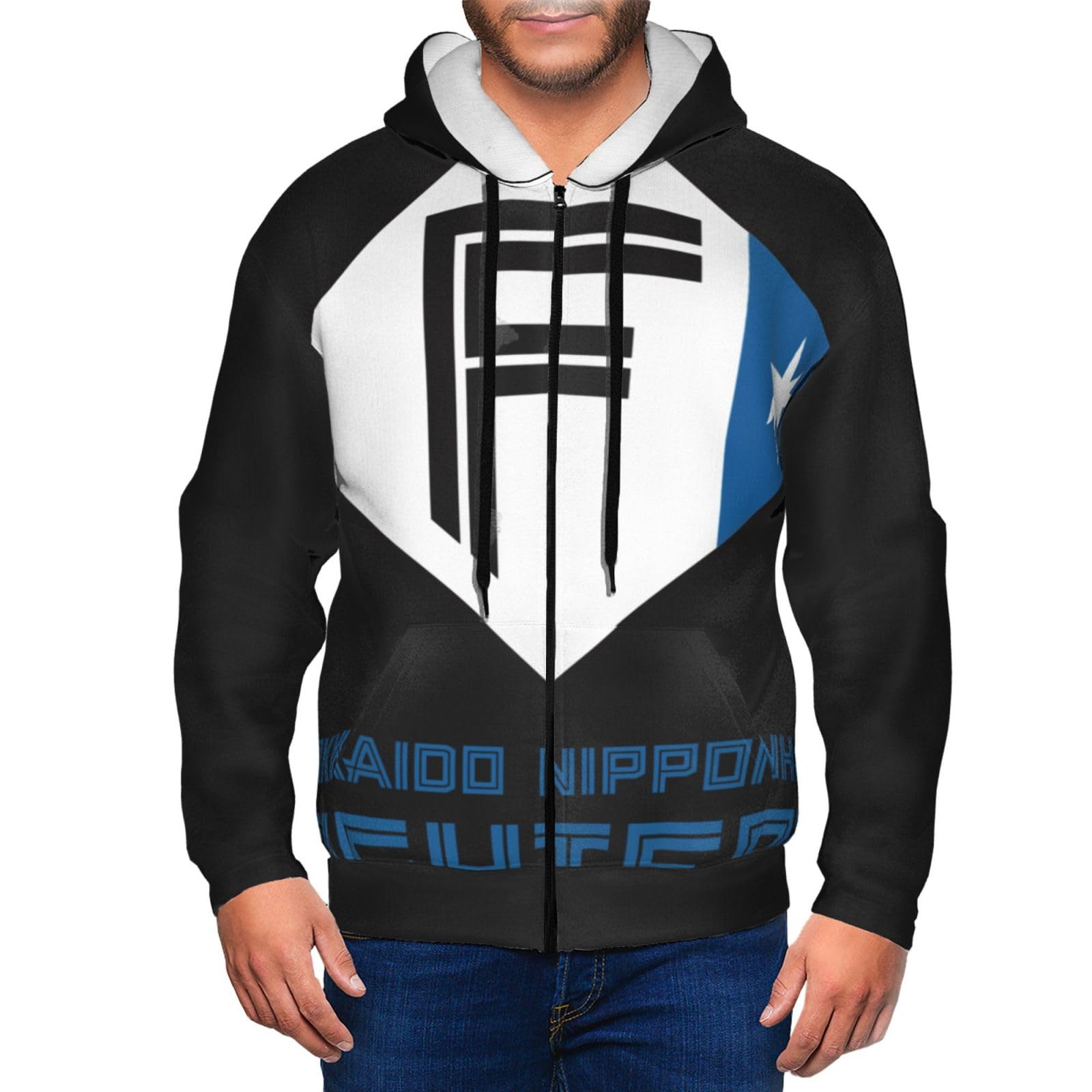 [SUMERE] 北海道日本ハムファイターズ パーカー メンズ ジップ パーカー 長袖 ポケット付き おしゃれ スウェット プルオーバー 春秋冬服 ゆったり フード付き おおきいサイズ 男女兼用 贈り物