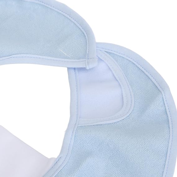 Sonew Washable Adult Bibs - Soft Cotton TPU Clothing Protector for Elderly & Special Needs, Easy Wear with Hook & Fasteners