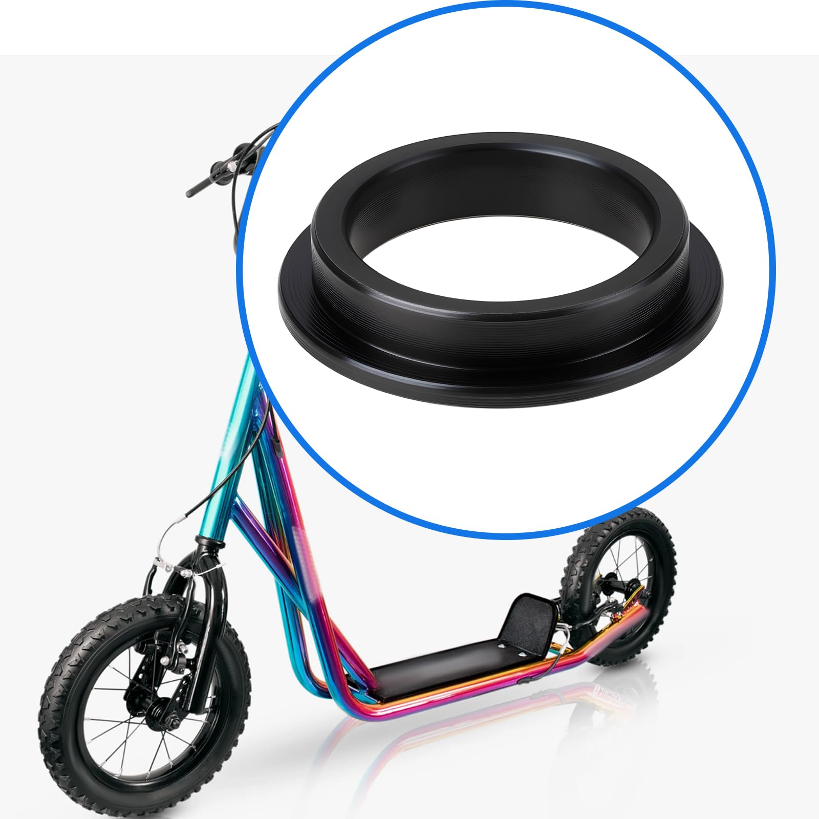 Image secondaire de ECSiNG Lot de 2 Bagues d'Adaptation pour Pignon de Pédalier de Vélo BMX