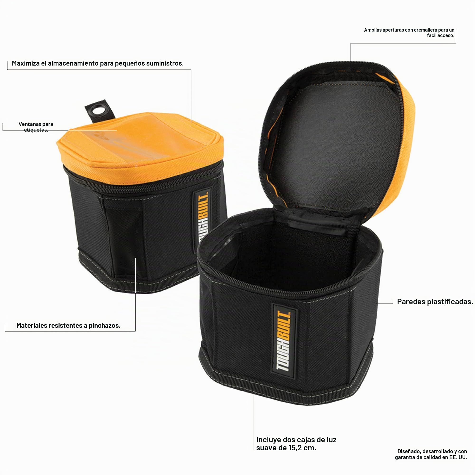 ToughBuilt TB-192-A2 SoftBox Cube (Pack de 2), Paquete de 2