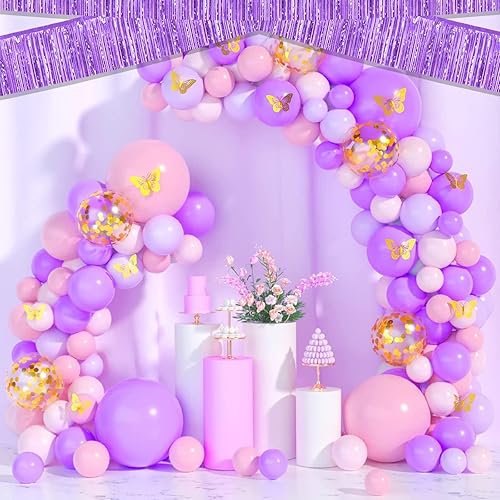 Miniatura 3 de Paquete de 6 guirnaldas de flecos metálicos de oropel de 10 pies para colgar en la pared, telón de fondo para flotadores de desfile, boda,