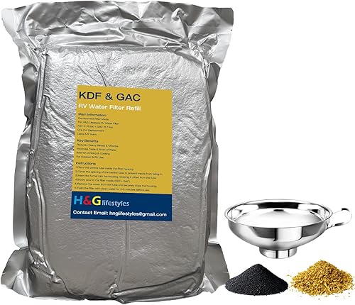 Miniatura 11 de H&G Lifestyles Filtro de agua para autocaravana, filtro de hierro para agua de pozo, quitar hierro manganeso, calcio y magnesio, sistema