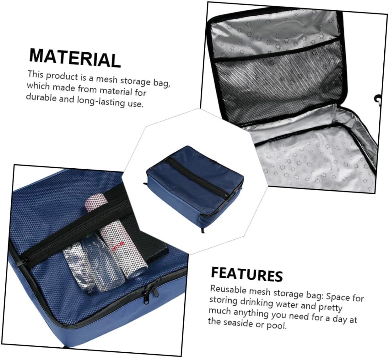 BESPORTBLE Portable Ice Pack Suction Cup Shock-Resistant Cooler Pouch for Camping School