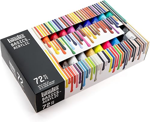 Miniatura 12 de Liquitex BASICS juego de 72 tubos de pintura acrílica, 22ml (0.74 onzas)