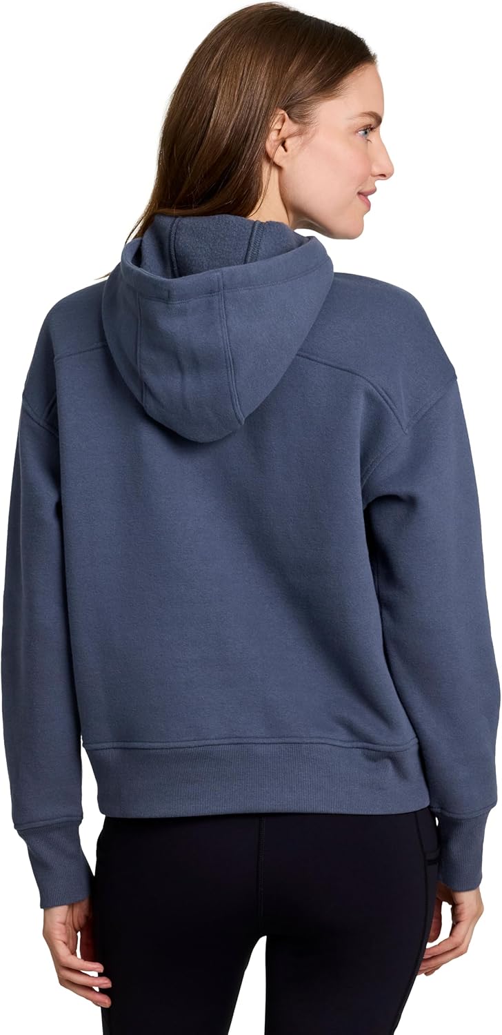 RBX Active Women's Fleece Sweatshirt, Cotton Blend 1/2 Zip Fleece Hoodie Mock Neck Pullover - Image 2