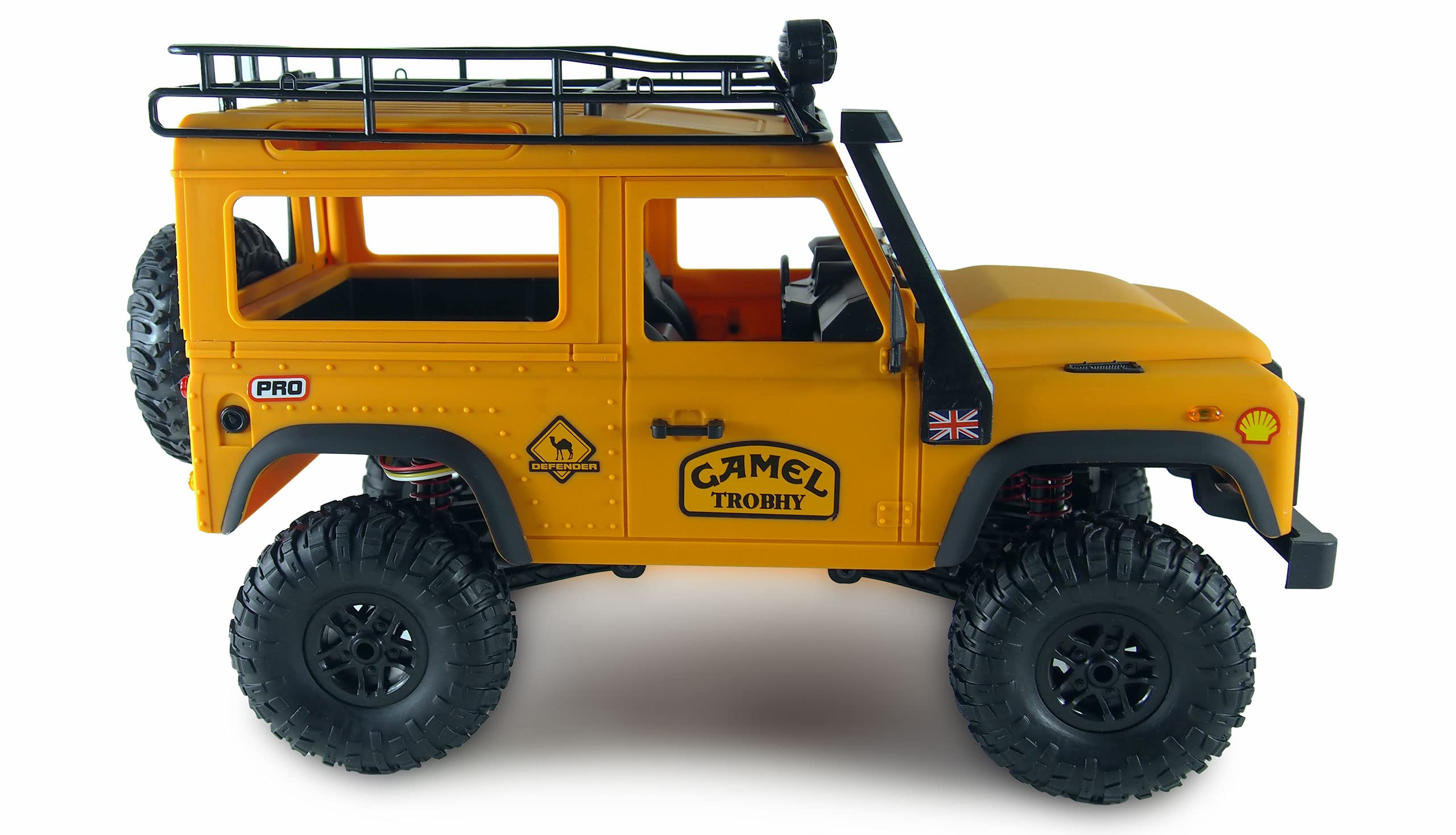 Amewi 22565 D90X12 Landrover Scale Crawler pojazd licencyjny 4WD 1:12 RTR, żółty