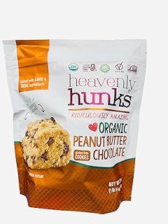 New Heavy Hunks Organic Peanut Butter Chocolate Cookies, Gluten-Free, Vegan, 1 lb 6 oz;1 pack-