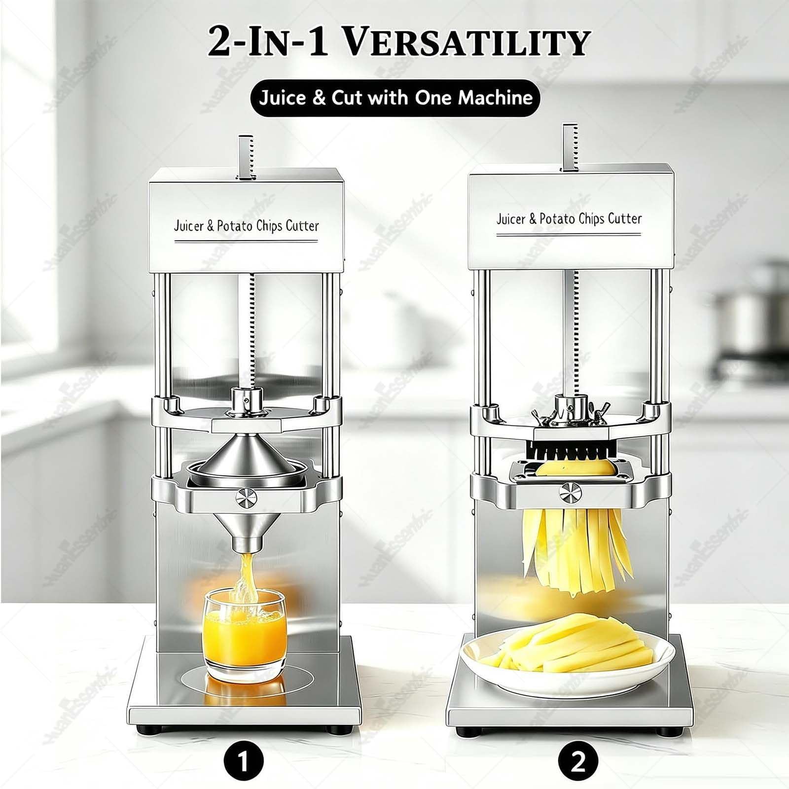 Tagliapasta E Spremiagrumi Commerciale 2 in 1,In Acciaio Inox 304