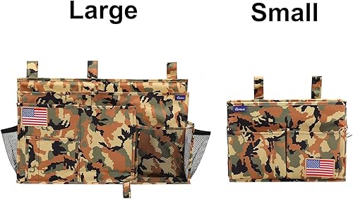 Miniatura 200 de Surblue - Organizador de cama colgante para mesita de noche, bolsa de almacenamiento, bolsillo para literas y camas de hospital, dormitorios Z-Zebra
