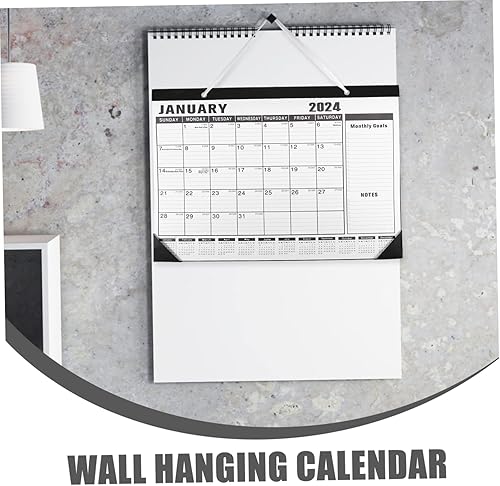 Miniatura 8 de NUOBESTY Calendario de pared 2024 Artículos para el hogar Papel rasgado de oficina de Estados Unidos