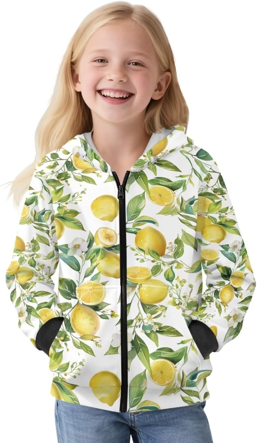 Girls Zip Up Hoodie Oversized Thick Hoodies for Teen Girls 6-16 Years Hooded Sweatshirts for Holiday Travel