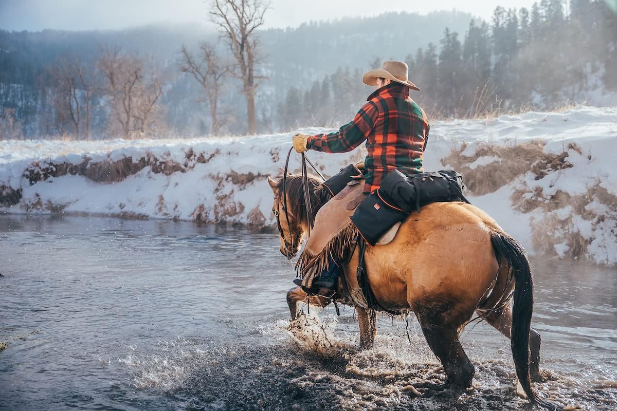 TrailMax Horse Saddlebags for Trail Riding – Medium & Large Western Saddle Bags for Horses & Mules, Durable No-Bounce Design, Insulated Storage, Secure Fit Trail Gear
