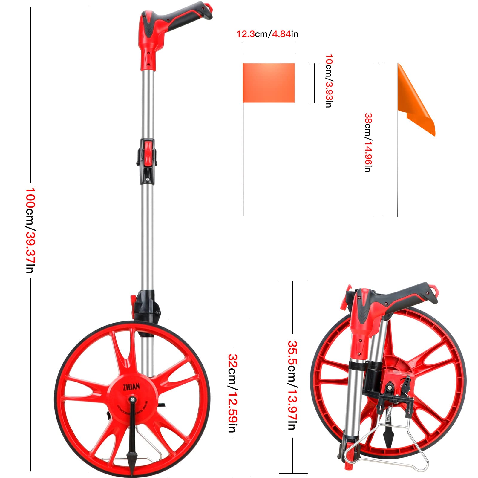Imex Meetwiel R1000 incl opbergtas Imex Meetwiel R1000 incl opbergtas