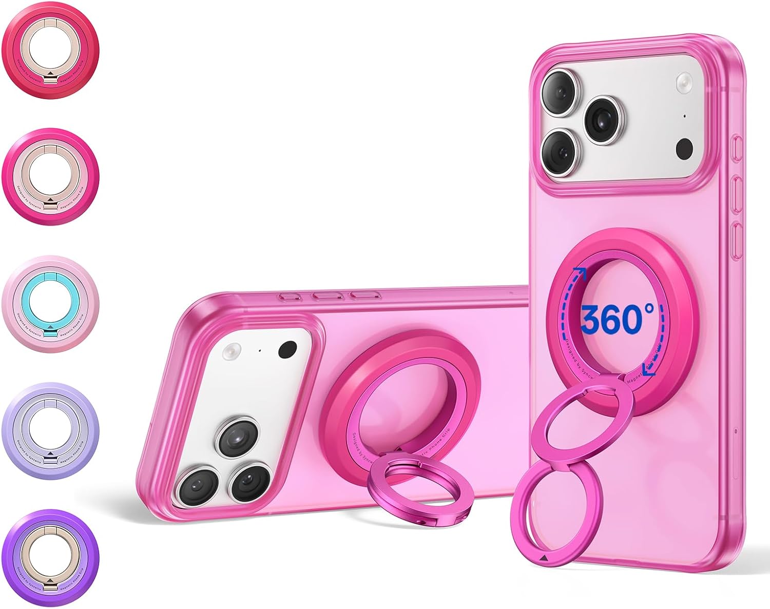 SYNCWIRE for MagSafe Phone Grip, Valentine's Galentine's Day Birthday Gifts for Her Women Mom Girlfriend Best Friends Sister Wife Teen Girl Magnetic Phone Ring Holder Kickstand