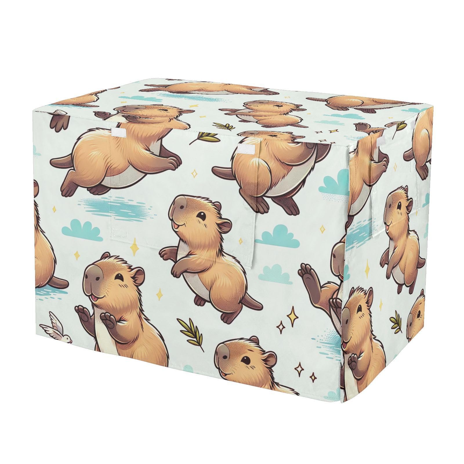 Housse de cage pour chien XL Cute Capybara pour le jardin et les vacances