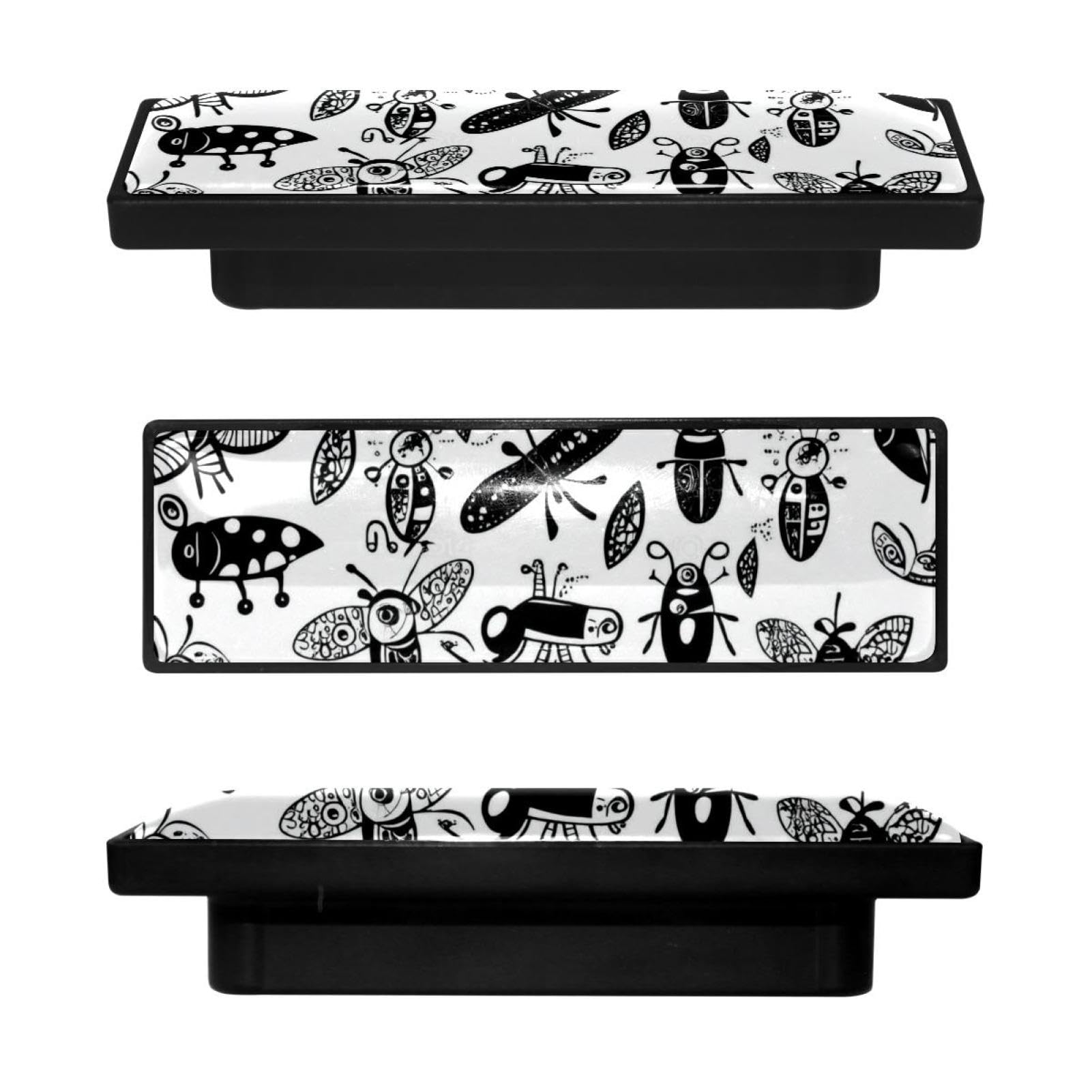 Boutons de tiroir rectangulaires pour créer une ambiance galerie d'art dans votre chambre