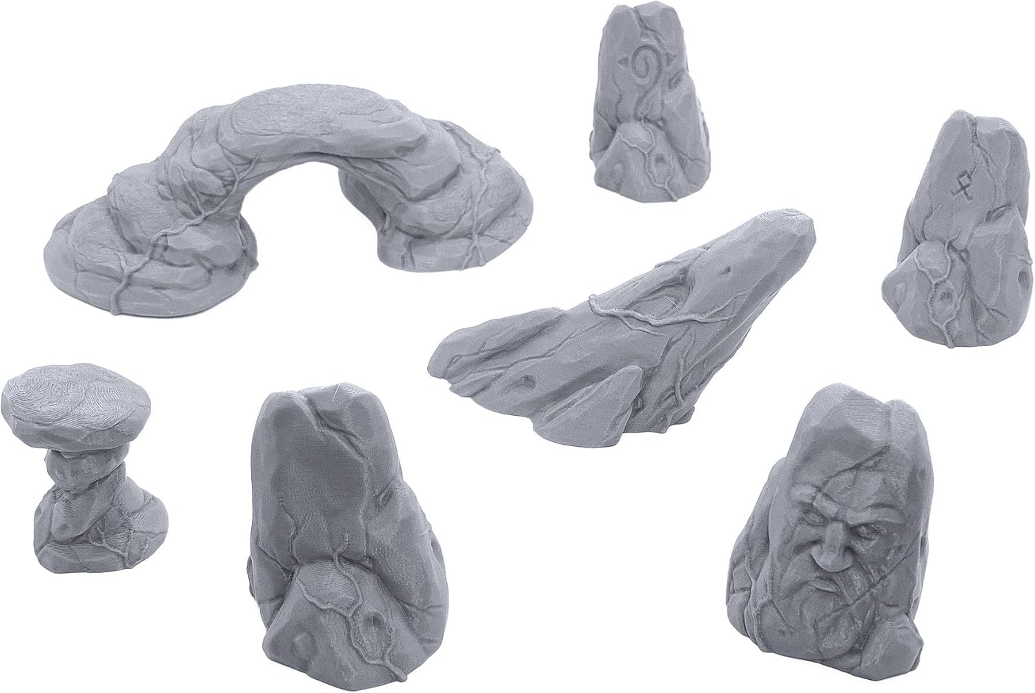 Elven Rock Formations by Makers Anvil, 3D Printed Tabletop RPG Scenery and Wargame Terrain for 28mm Miniatures