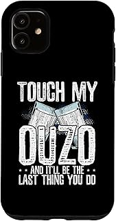 iPhone 11 Funny Ouzo Greek Liquor Bottle Greece Drink Set Ouzo Lover Case