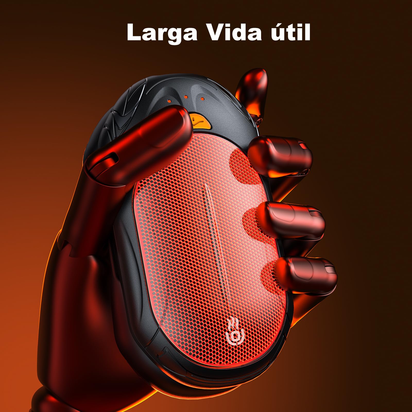 Calentador de Manos Recargable 2 en 1, Calentador Manos de Bolsillo 6000mAh Portátil, 3 Niveles de Calentamiento, para Golf Invierno Camping, Deportes al Aire Libre, Campingregalo de Navidad