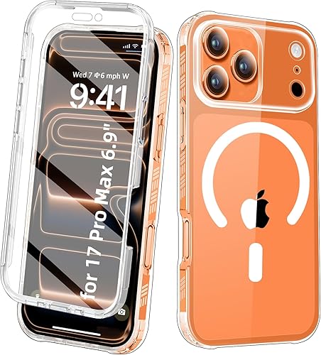 Miniatura 24 de Funda para iPhone 15 de cuerpo completo, protector de pantalla integrado, con protector de lente de cámara, [antiamarilleamiento], funda protectora