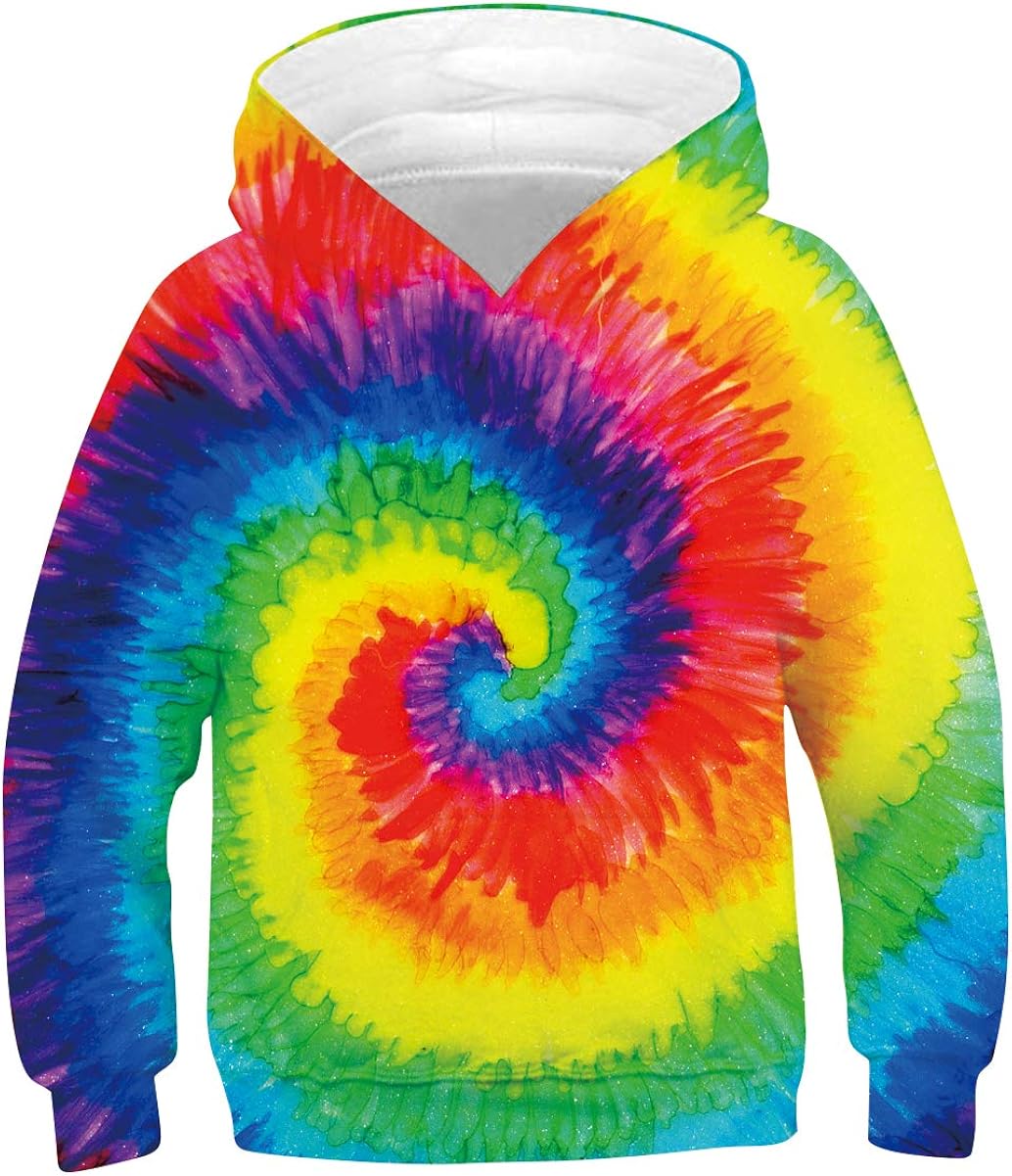 TUONROAD 6-16 Year Boys & Girls 3D Printed Fashion Pullover Sweatshirts Novelty Pattern Hoodies