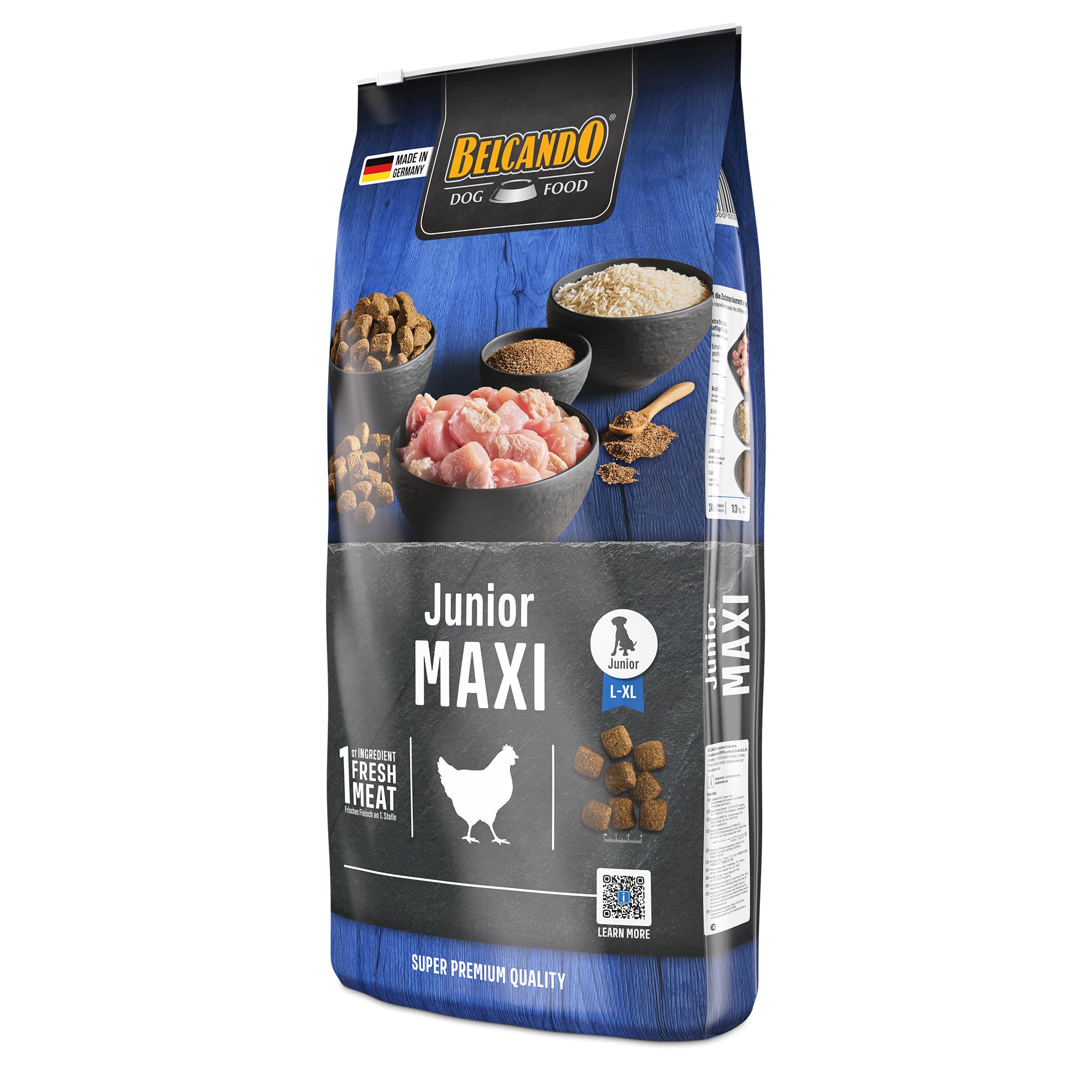 Belcando Junior Maxi [12,5 kg] Alimento para Perros jóvenes de Razas Grandes | Alimento Completo para Perros jóvenes a Partir de 4 Meses de Edad