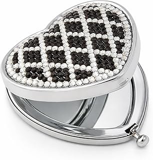 Calabria Espejo de maquillaje compacto plegab...