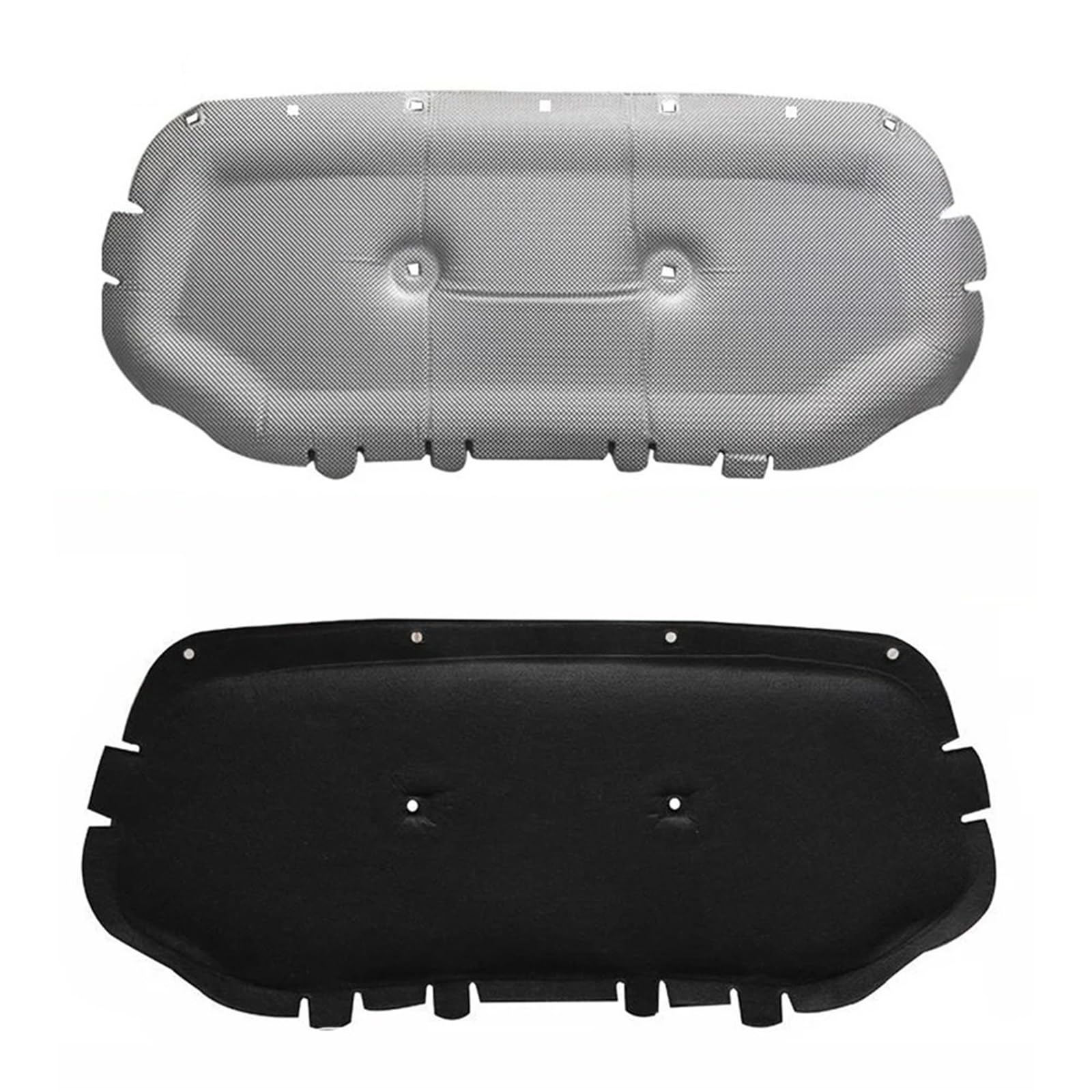 Xexjhqq Aluminum Foil A Car Hood Engine Insulation Pad For Vw For Jetta Vs7 2020~2023 Engine Hood Pad Car Heat Sound Insulation Cotton Mat Fireproof Covers Interior Accessories(Aluminum Foil A)
