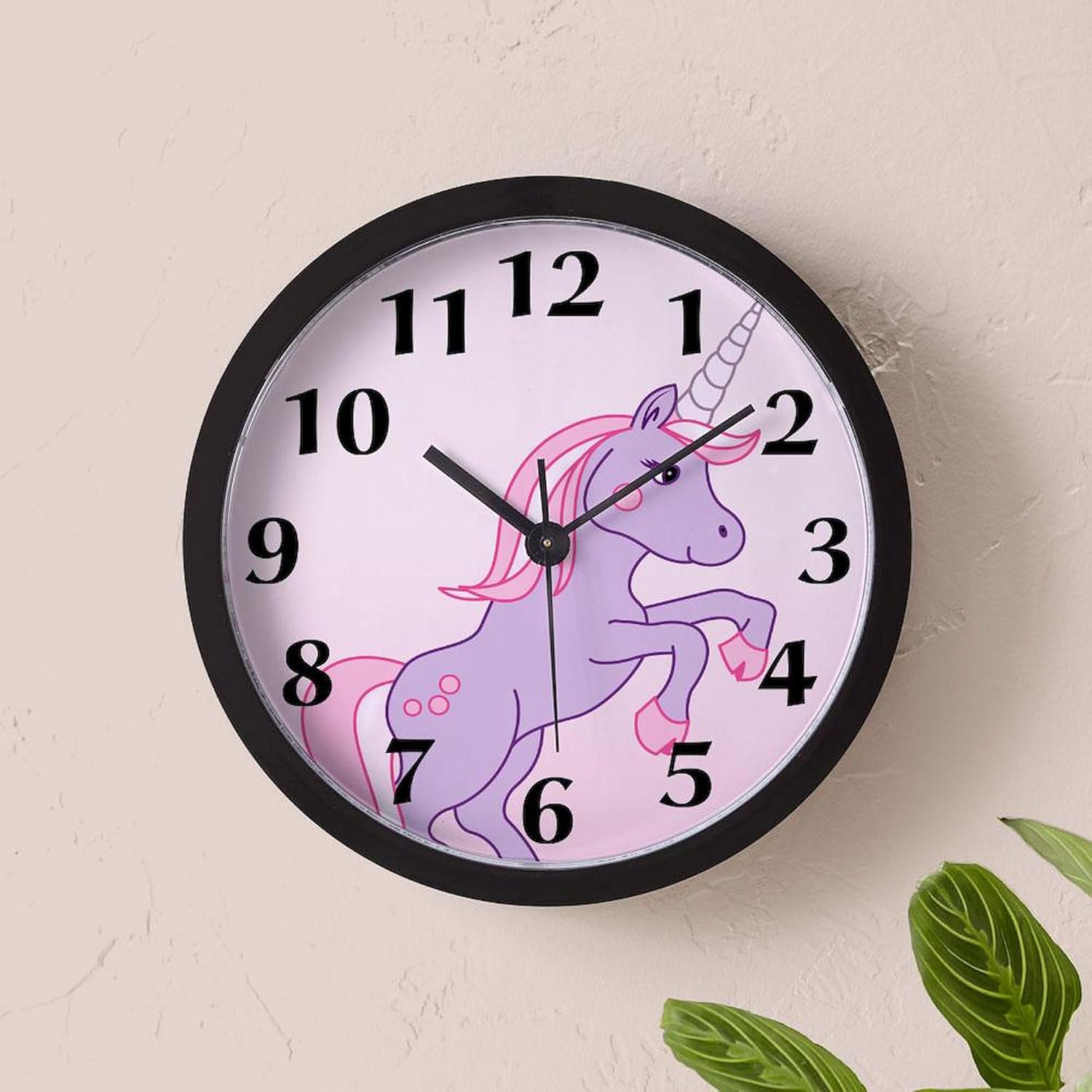 CafePress Unicorn 10" Wall Clock for Livingroom, Kitchen, or Office