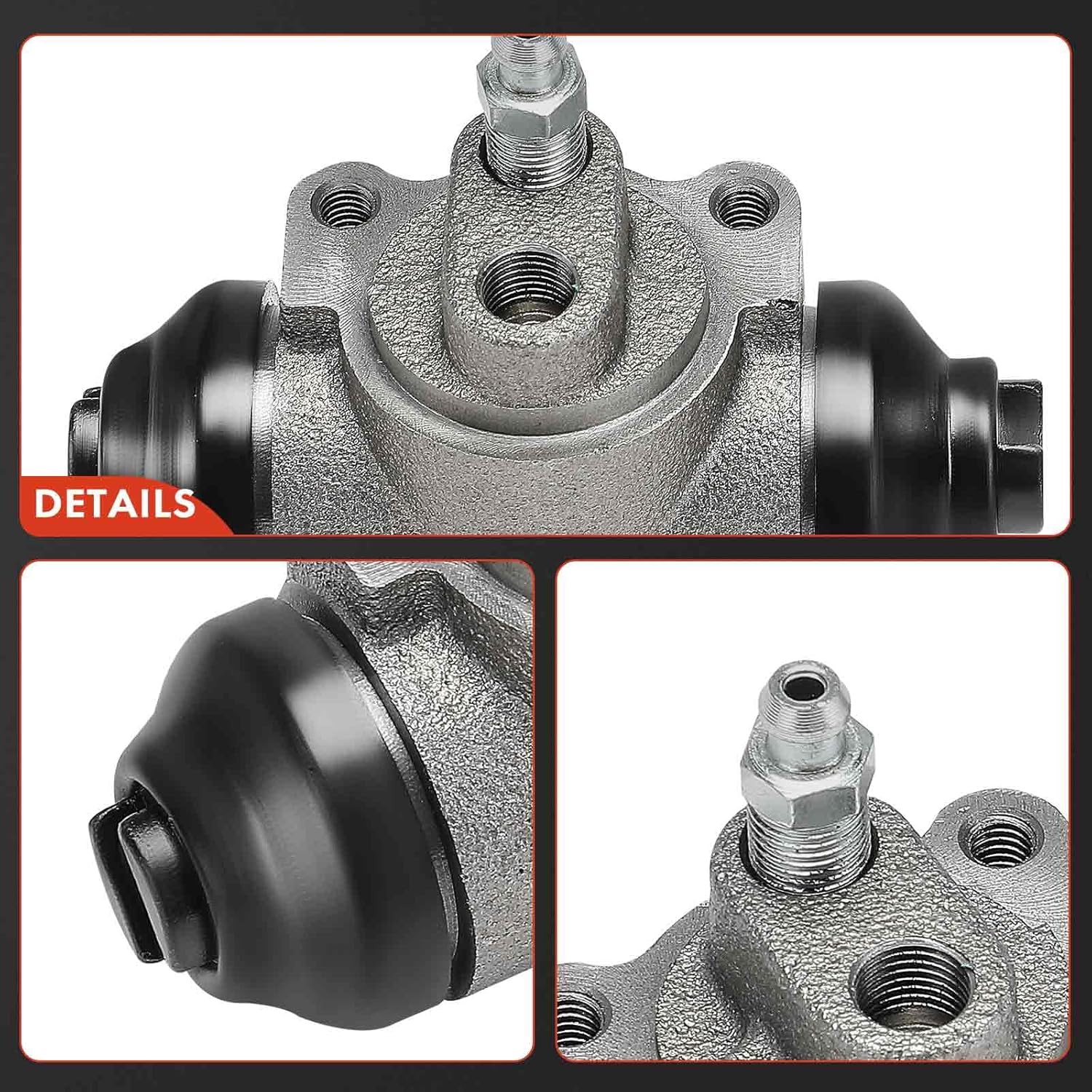 A-Premium Rear Driver and Passenger Drum Brake Wheel Cylinder Compatible with Chevrolet, Honda and Isuzu Models - Passport 1998-1999, LUV, Amigo, Pickup, Rodeo, Rodeo Sport, Trooper, 2-PC Set