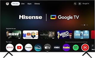 Hisense 75-Inch Class A6 Series 4K UHD Smart Google TV with Alexa Compatibility, Dolby Vision HDR, DTS Virtual X, Sports & Game Modes, Voice Remote, Chromecast Built-in (75A6H)
