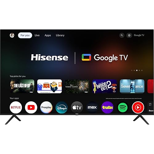 Hisense 75-Inch Class A6 Series 4K UHD Smart Google TV with Alexa Compatibility, Dolby Vision HDR, DTS Virtual X, Sports & Game Modes, Voice Remote, Chromecast Built-in (75A6H)