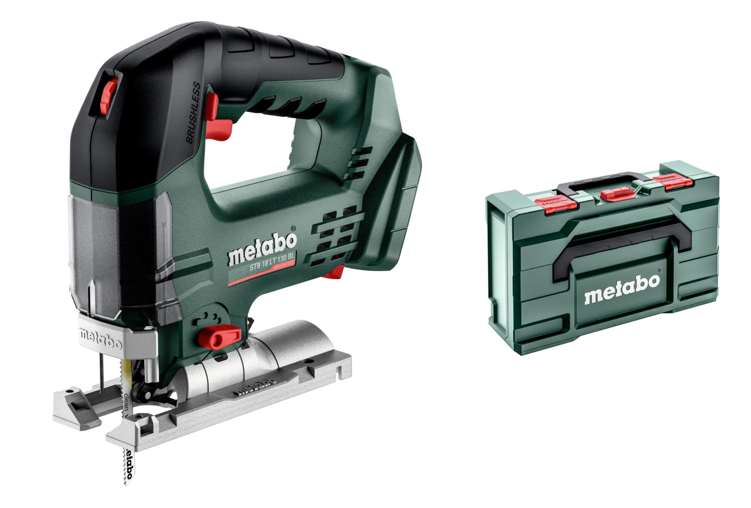 Scie sauteuse METABO "D" 32mm 18V STB 18 LT 130 BL - Pick+Mix (sans batterie ni chargeur), coffret metaBOX