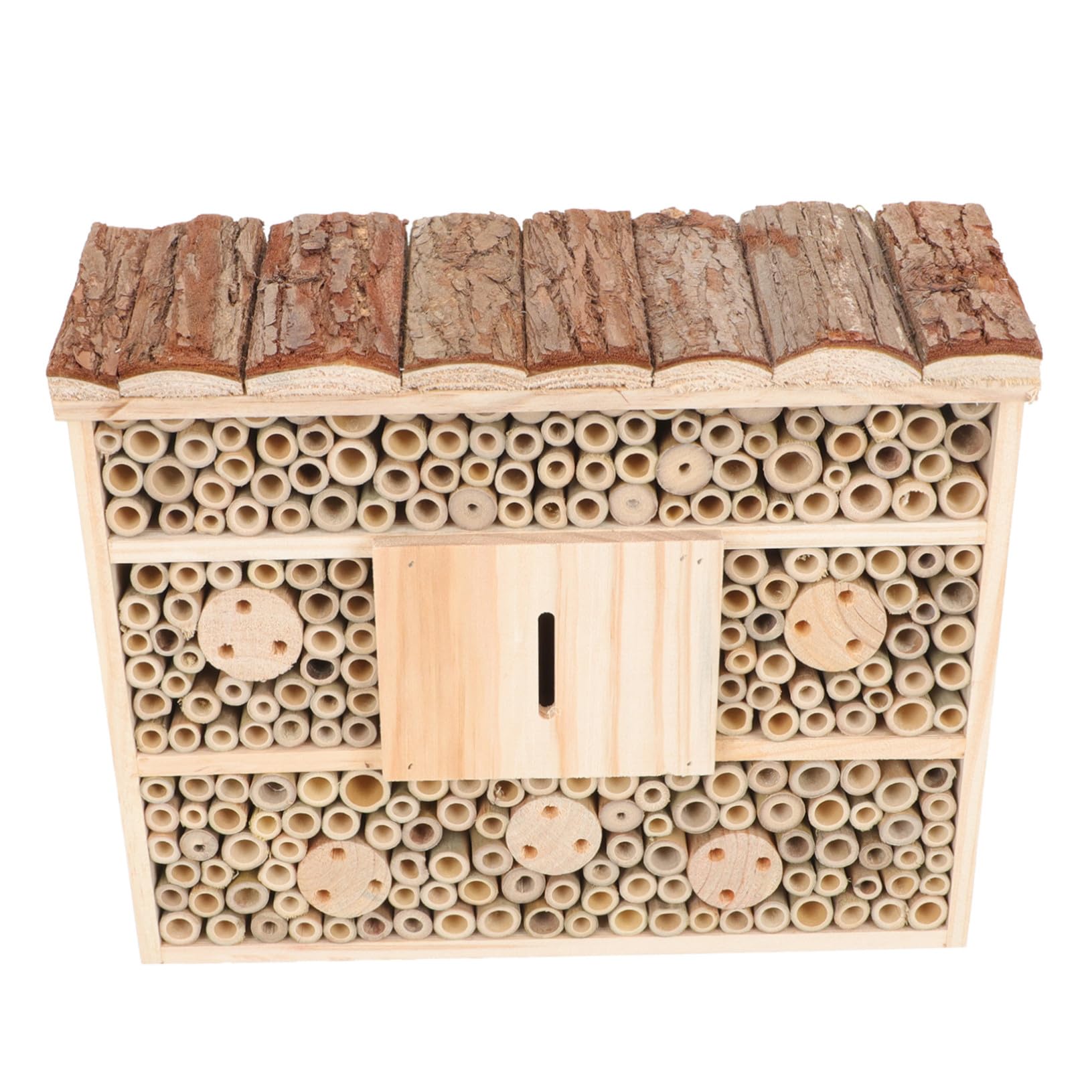 Casa delle Api in Legno Decorativa per Giardino, Habitat Esterno per Insetti Benefici, Cabina da Giardino Resistente e Pratica, per Osservazione Natura e Contesto Ecologico