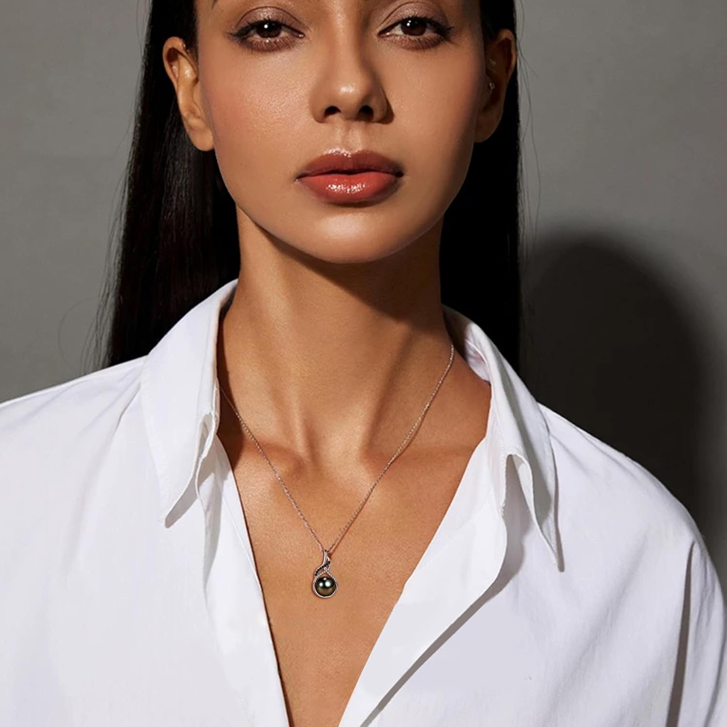 Gifts for Women-Wife- Real Tahitian-Pearl-Necklace, Birthday Anniversary Valentines Gifts For Her Wife Christmas - Mother's Day Gift for Mom - Companion Necklace For Women Luxury Fine Jewelry