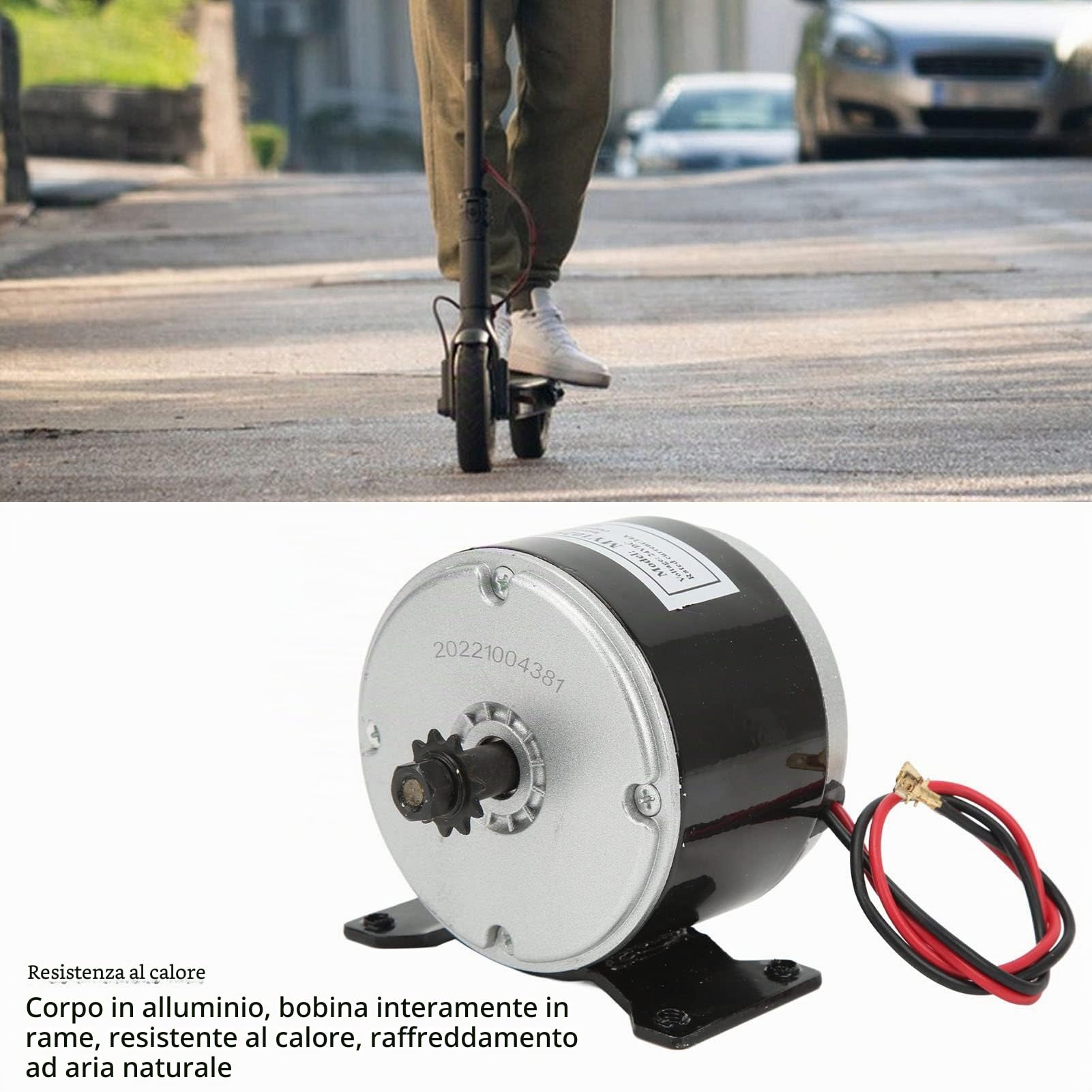 24V 250W Motore Spazzolato, Scooter Elettrico Regolatore del Motore a Corrente Continua, Bici Elettrica Parti di Ricambio Motore ad Alta Velocità per Bicicletta Elettrica, Scooter, Biciclette