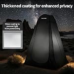 IBVIVIC Pop Up Camping Shower Tent, Privacy Shower Tent, Portable Camping Tent, Spacious Privacy Shelters Camp with Portable Carrying Bag - Black