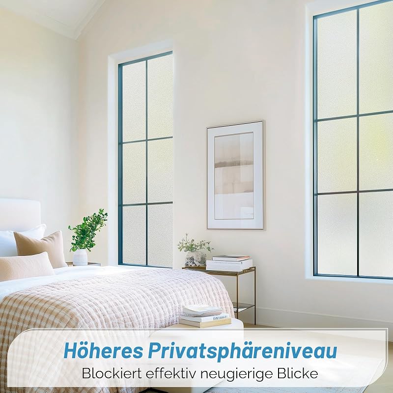 Haton Ablakfólia Mattított Üveghatás Öntapadós Privátszféra Védelem 90x400cm