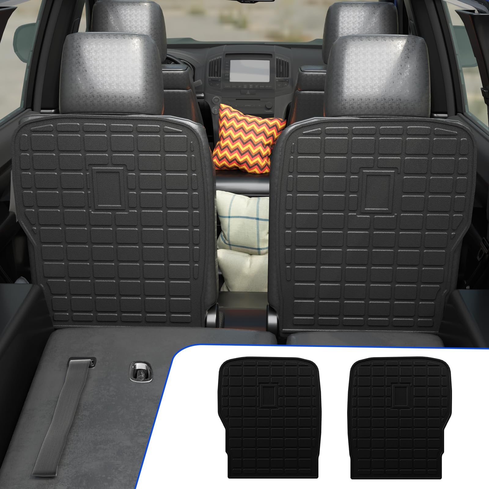 Rongtaod Back Seat Protector Compatible with 2020-2024 Kia Telluride 2nd Back Seat Cover Backrest Mats All Weather 2023 Telluride Accessories