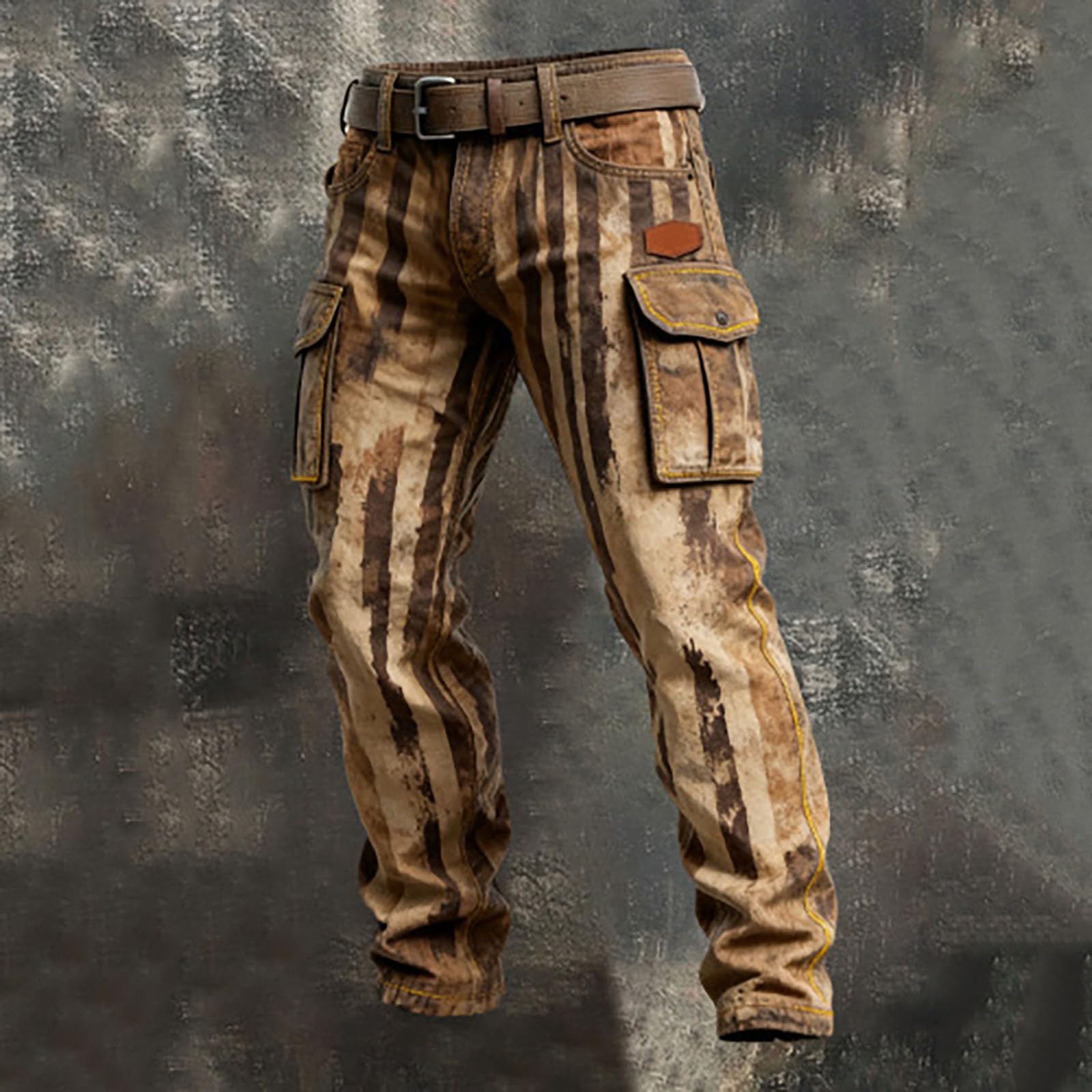 Pantalon De Travail Homme Stretch Pantalon Cargo de Travail à Poches Multiples, résistant et Utilitaire pour la randonnée et Le Streetwear décontracté.