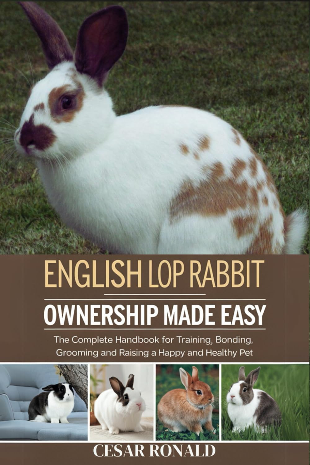 English Lop Rabbit Ownership Made Easy: The Complete Handbook For Training, Bonding, Grooming and Raising a Happy And Healthy Pet (The Rabbit Encyclopedia)