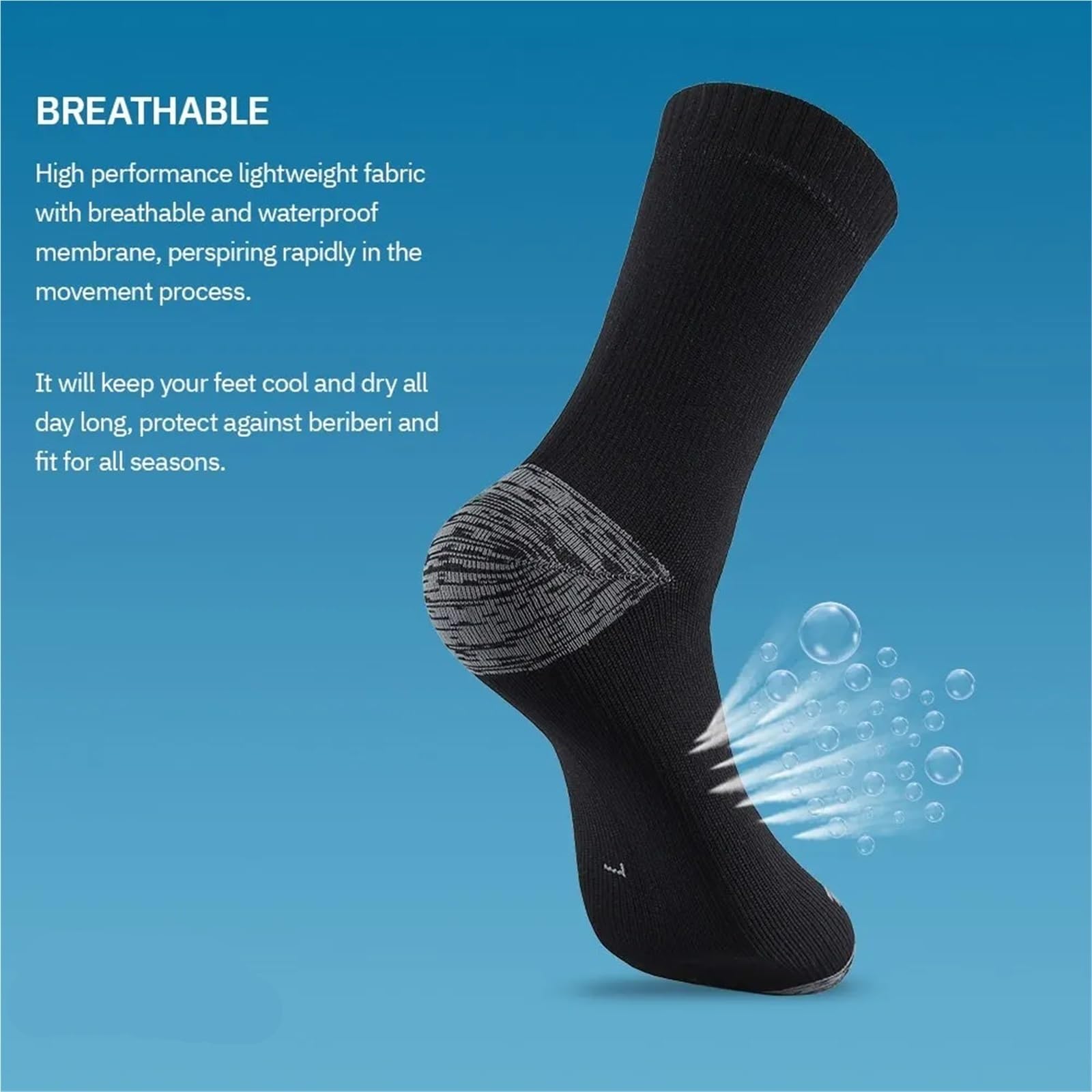 Wasserdichte Socken 2 Pairs Waterproof Socks for Men Warm Snow Thermal Sports Sock Snowboard Cycling Ski Bicycle Winter FüR Wie Laufen