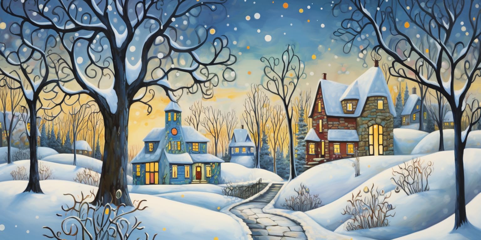 Diamond Painting Village Diamond Art Kits for Adults/Beginners, 5D