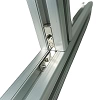 Vista 6 de SANTIE 1 pieza de extrusión de aluminio liso con ranura en T de 1.181 in x 1.181 in, corte a longitud de 35.433 in