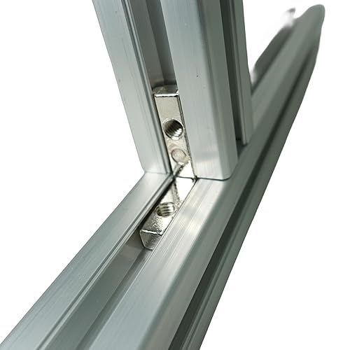 Miniatura 6 de SANTIE Perfiles de aluminio de ranura en T de 1.181 in x 1.181 in con ranura en T de 0.315 in corte a longitud 1.969 in, perfil de extrusión de